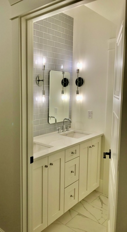 Custom bathroom vanity by Oakridge Cabinet and Design